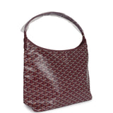 Goyard Goyardine Burgundy Boheme Hobo Bag Palladium Hardware