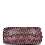 Goyard Goyardine Burgundy Boheme Hobo Bag Palladium Hardware