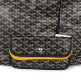 Goyard Goyardine Black Boheme Hobo Bag Palladium Hardware