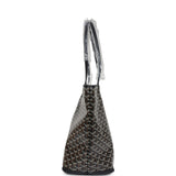 Goyard Goyardine Black Artois MM Tote Bag Palladium Hardware