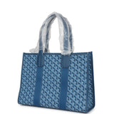 Goyard Goyardine Jacquard Ocean Blue Villette PM Bag