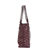 Goyard Goyardine Burgundy Anjou Mini Bag Palladium Hardware