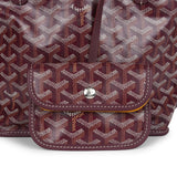 Goyard Goyardine Burgundy Anjou Mini Bag Palladium Hardware