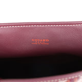 Goyard Goyardine Burgundy Anjou Mini Bag Palladium Hardware