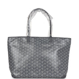 Goyard Artois Tote MM Grey Goyardine Canvas & Chevroches Calfskin Palladium Hardware