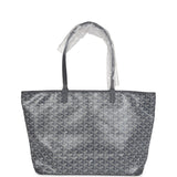 Goyard Artois Tote MM Grey Goyardine Canvas & Chevroches Calfskin Palladium Hardware