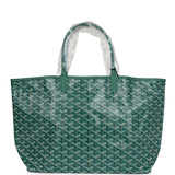 Goyard Goyardine Green St. Louis PM Tote Bag Palladium Hardware