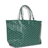 Goyard Goyardine Green St. Louis PM Tote Bag Palladium Hardware