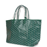 Goyard Goyardine Green St. Louis PM Tote Bag Palladium Hardware