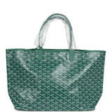 Goyard Goyardine Green St. Louis PM Tote Bag Palladium Hardware