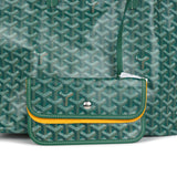 Goyard Goyardine Green St. Louis PM Tote Bag Palladium Hardware