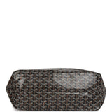 Goyard Goyardine Black and Brown St. Louis PM Tote Bag Palladium Hardware