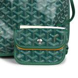 Goyard Goyardine Anjou Green Mini Bag Palladium Hardware
