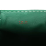 Goyard Goyardine Anjou Green Mini Bag Palladium Hardware