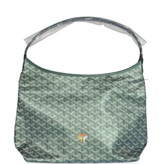 Goyard Goyardine Pearly Green Boheme Hobo Bag Palladium Hardware