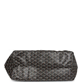 Goyard Goyardine Black and Brown St. Louis GM Tote Bag Palladium Hardware