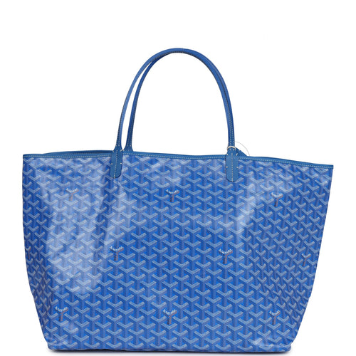 Goyard Goyardine Sky Blue St. Louis GM Tote Bag Palladium Hardware