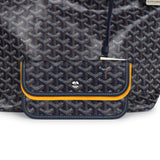 Goyard Goyardine Navy Blue Boheme PM Hobo Bag Palladium Hardware