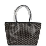 Goyard Goyardine Black Artois PM Tote Palladium Hardware