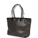 Goyard Goyardine Black Artois PM Tote Palladium Hardware