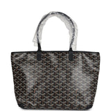 Goyard Goyardine Black Artois PM Tote Palladium Hardware