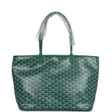 Goyard Goyardine Green Artois MM Tote Palladium Hardware