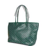 Goyard Goyardine Green Artois MM Tote Palladium Hardware