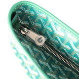 Goyard Goyardine Green Artois MM Tote Palladium Hardware