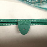 Goyard Goyardine Green Artois MM Tote Palladium Hardware