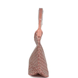 Goyard Goyardine Pearly Coral Boheme PM Hobo Bag Palladium Hardware