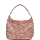 Goyard Goyardine Pearly Coral Boheme PM Hobo Bag Palladium Hardware