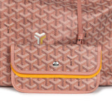 Goyard Goyardine Pearly Coral Boheme PM Hobo Bag Palladium Hardware