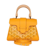 Goyard Saigon Souple Mini Bag Yellow Goyardine Palladium Hardware