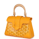 Goyard Saigon Souple Mini Bag Yellow Goyardine Palladium Hardware