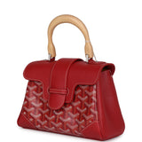 Goyard Saigon Souple Mini Bag Red Goyardine Palladium Hardware