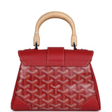 Goyard Saigon Souple Mini Bag Red Goyardine Palladium Hardware