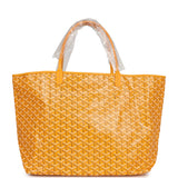 Goyard Goyardine Yellow St. Louis GM Tote Bag Palladium Hardware