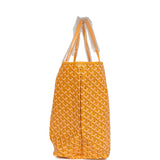 Goyard Goyardine Yellow St. Louis GM Tote Bag Palladium Hardware