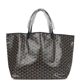 Goyard Goyardine Black St. Louis GM Tote Bag Palladium Hardware