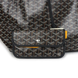 Goyard Goyardine Black St. Louis GM Tote Bag Palladium Hardware