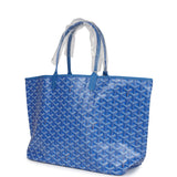 Goyard Goyardine Sky Blue St. Louis PM Tote Bag Palladium Hardware