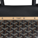 Goyard Saigon Tote Black Goyardine Canvas Palladium Hardware