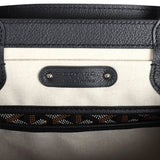 Goyard Saigon Tote Black Goyardine Canvas Palladium Hardware