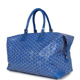 Goyard Bowling 45 Bag Sky Blue Goyardine Canvas and Cervon Calfskin Palladium Hardware