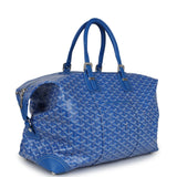 Goyard Bowling 45 Bag Sky Blue Goyardine Canvas and Cervon Calfskin Palladium Hardware