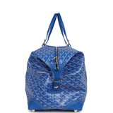 Goyard Bowling 45 Bag Sky Blue Goyardine Canvas and Cervon Calfskin Palladium Hardware