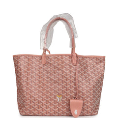 Goyard Goyardine Pearly Coral St. Louis PM Tote Bag Palladium Hardware