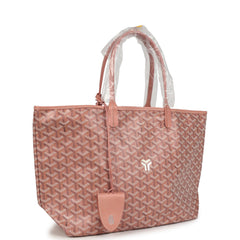 Goyard Goyardine Pearly Coral Saint Louis PM Tote Bag Palladium Hardware