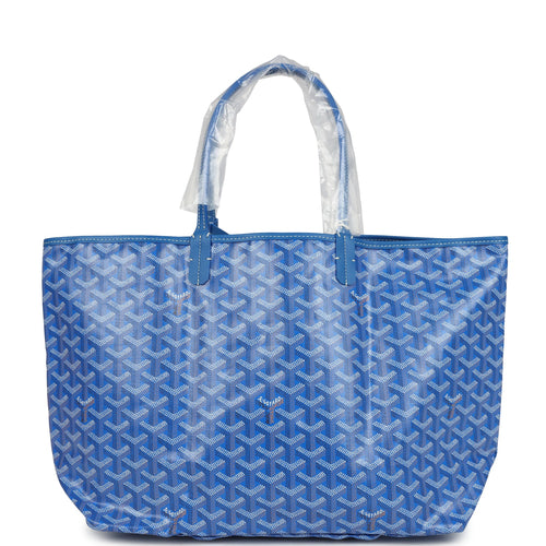 Goyard Goyardine Sky Blue St. Louis PM Tote Bag Palladium Hardware