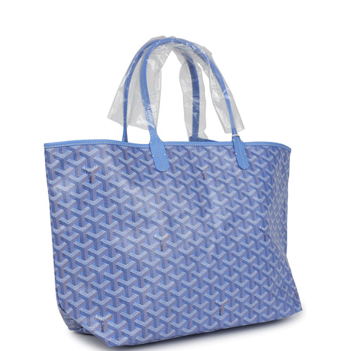 Goyard Goyardine Iris Saint Louis PM Tote Bag Palladium Hardware